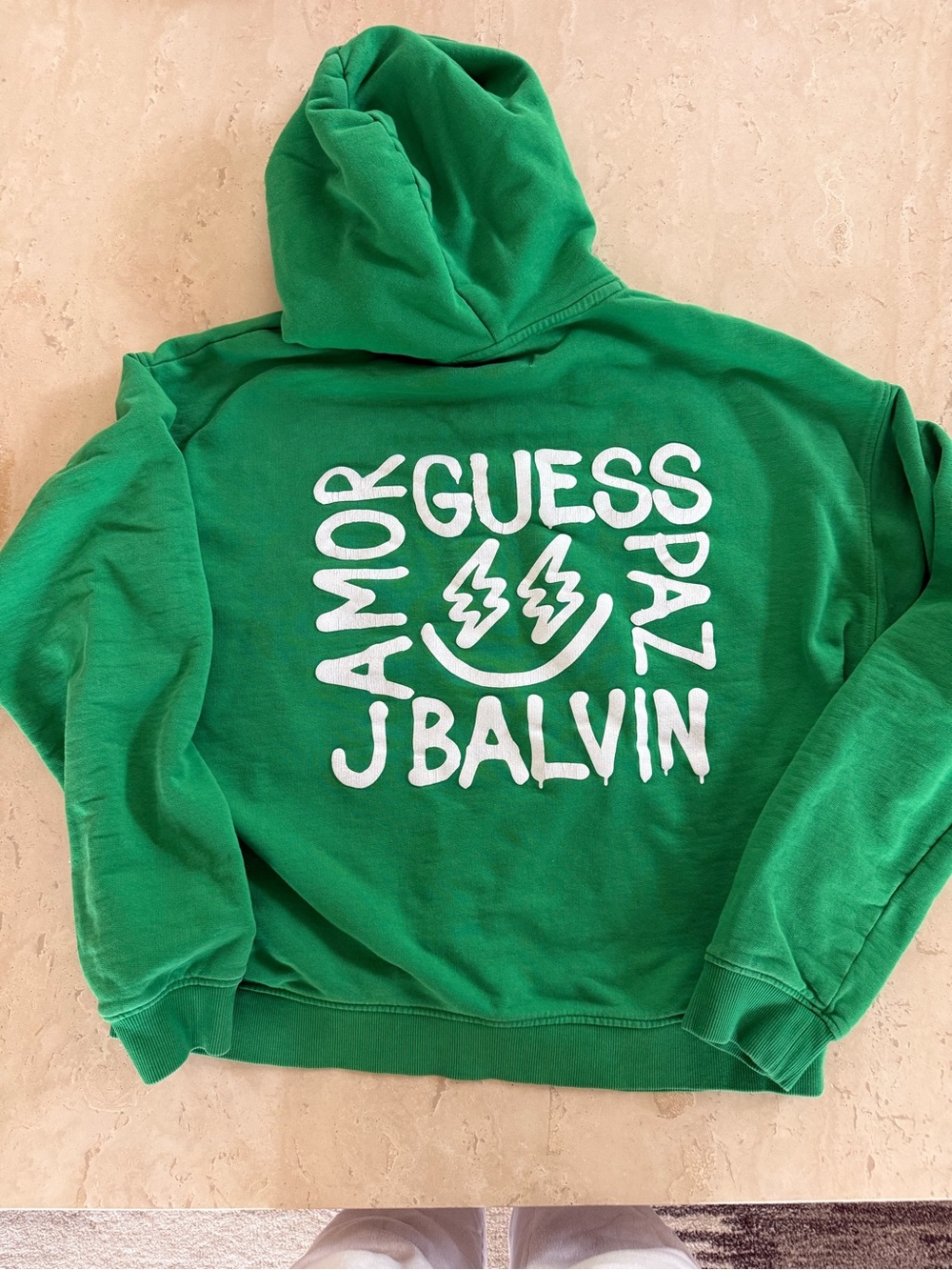 Guess Green J Balvin SS2022 Pullover Hoodie